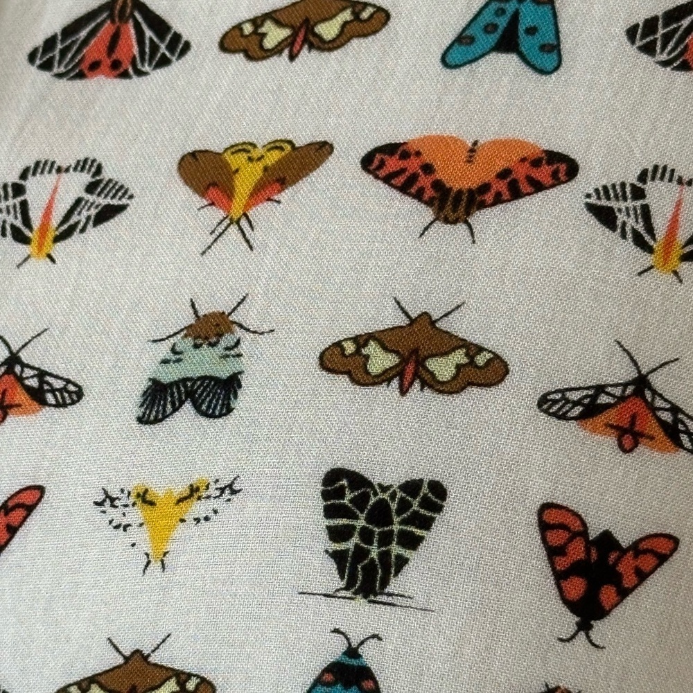 Grand & Greene | Butterfly/Moth Novelty Print Button Down Shirt, XL - Picture 6 of 9